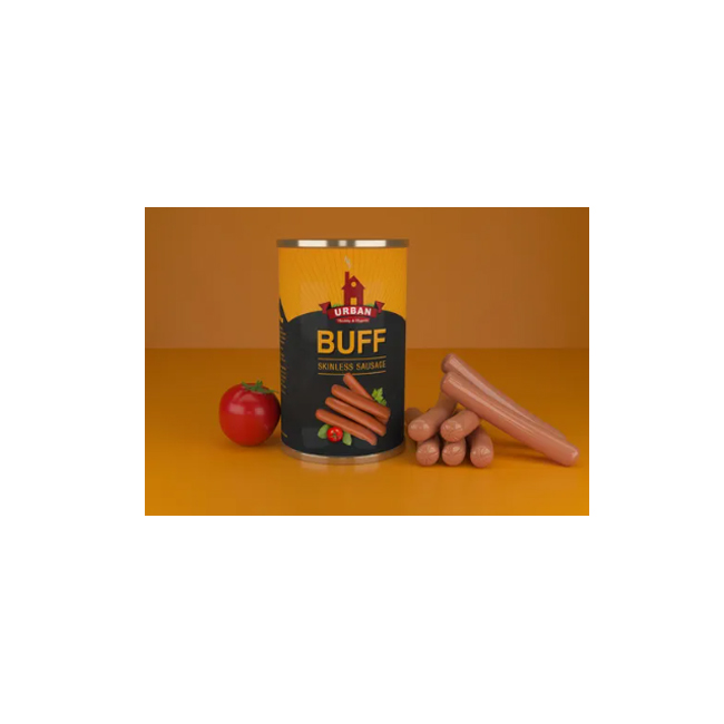Urban food canned buff skinless sausages 430Gm